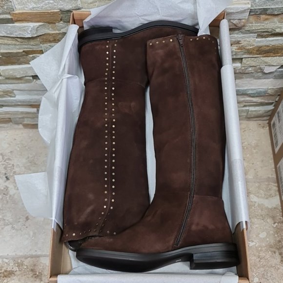 Steven By Steve Madden Dark Brown Studded Winter Boots - Picture 7 of 13